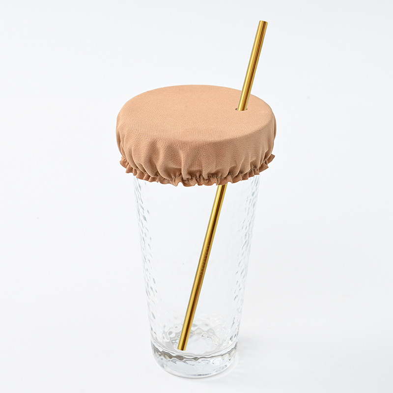 Tapa de taza - paño amarillo de doble cara