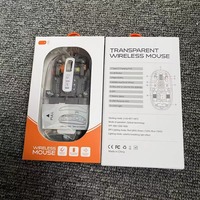 Souris sans fil transparente rechargeable magnétique à trois modes silencieux, mini USB, cadeau créatif, promotion d'usine