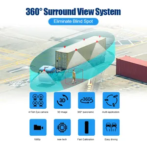 Kuş görüş kamerası araba 360 dederexxis 3d 360 derece kamyon otobüs araba karavan 360 kuş görüş kamerası sistemi