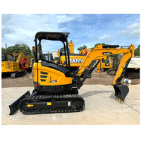 Mini-excavatrice d'occasion SANY SY26u SY26 SY16C SY35U SY18U Excavatrice de 2 tonnes Certifiée CE EPA En bon état et à prix réduit
