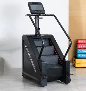 Simulateur d'escalade commercial d'intérieur, moniteur de fréquence cardiaque LED LCD, pédale suspendue amortissante, machine de cardio-training pour salle de sport - Product Image 2