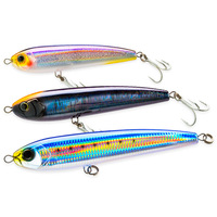 Nouvelle conception de leurre flottant en forme de crayon 140mm 45g en ABS, crankbait de surface, longue portée, leurre dur pour la pêche en eau salée, au bar et en lac