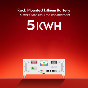 Batterie de stockage d'énergie domestique montée sur rack KEVOLT, capacité optionnelle de 5 kWh, 10 kWh, 15 kWh, 20 kWh, 30 kWh, batterie au lithium - Product Image 1