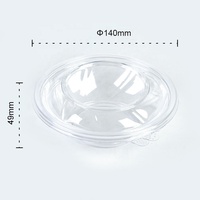 8 Oz 12 Oz 24 Oz Ronde Wegwerp Transparante Afhaallocatie Bakjes PET Plastic Fruit Salade Schaal