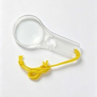 Handheld Plastic Magnifier 3x 5x Kids Observation Magnifying Glass With Lanyard for Easy Carrying
