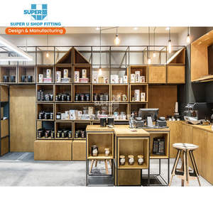 Nuove idee per la decorazione della caffetteria caffetteria al dettaglio Interior Design Custom Coffee <span class=keywords><strong>Shop</strong></span> Interior Design fornitore - Product Image 1
