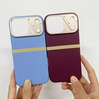 Nouvelles Arrivées Regena : Coque de Téléphone de Luxe Gaufrée avec Cadre Métallique pour Objectif d'Appareil Photo, Antichoc et Magnétique pour iPhone 17 18 Pro Max