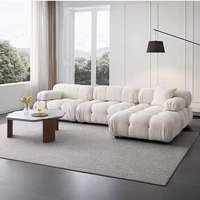 Italienisches L-förmiges Modulares Stoff-Ecksofa Frei Kombinierbares Ecksofa für Wohnzimmer Apartment Hotel Projekt