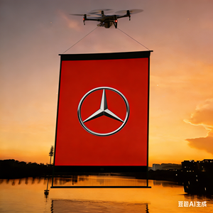 Pantalla LED voladora para publicidad aérea con drones VividSky P15 - Product Image 3