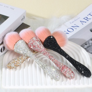 Pinceau à ongles en céramique incrusté de diamants, poils doux Kolinsky, pinceau à poudre en nylon pour la beauté et la manucure - Product Image 2