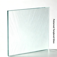 Verre trempé à motifs avec épaisseur personnalisée et bord poli pour la construction de murs-rideaux, de cloisons, de fenêtres et de portes