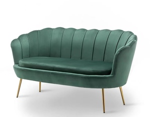 Pabrik langsung aksen kursi furnitur nyaman dan bergaya dibuat beludru sofa tiga dudukan sofa untuk ruang tamu