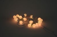 Guirlande lumineuse LED G50 de 20 m, lumières de Noël décoratives en forme de globe, RGB chaudes, étanches, pour l'extérieur, la maison et le balcon