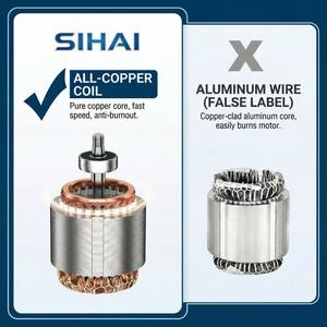 SIHAI 120W Induction Gear Motor Three-Phase 220/380V 50Hz IE3 Efficiency Asynchronous AC Motor with <b>Worm</b> Speed Reducer - Product Image 3