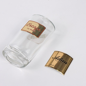 Dual-Color Oxidation Aluminum Nameplates Durable Outdoor Sport Identification Tags with Pre-drilled Holes - Product Image 1