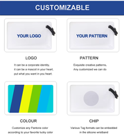 Llavero RFID programable de PVC epoxi, 13.56 MHz, impermeable, control de acceso NFC, llavero inteligente NFC