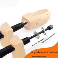 Amélioration de 2 voies de réglage de la taille du bois de pin réglable Extenseur de chaussures Stretcher Shaping Shoe Expansion Shoe Tree