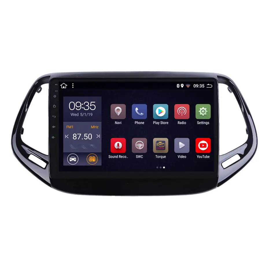 Carplay 자동차 DVD 멀티미디어 플레이어 라디오 비디오 지프 나침반 2017-2018 안드로이드 13 용 스테레오 GPS 네비게이션 오디오 시스템