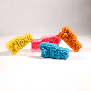 แม่พิมพ์เทียนซิลิโคนรูปหัวทังจูและลายโมโนแกรม สำหรับทำจานสบู่ ถาดใส่เครื่องประดับ เทียน และของจัดระเบียบในบ้าน - Product Image 3