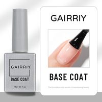 GAIRRIY 15ml Gel Polish Scintillant Français, Kit Base et Top Coat UV LED, Longue Durée, Fournitures Professionnelles pour Manucure et Nail Art