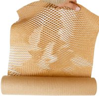 Papier d'emballage en nid d'abeille biodégradable, prix d'usine en gros, largeur 30 cm, écologique, pour cadeaux, bougies, emballage personnalisé