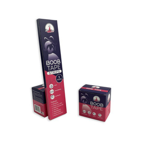 Custom Boob Tape Packing Box Cosmetic Carton Folding Packaging Boob Tape Custom Printed Cosmetic Paper Box Packaging