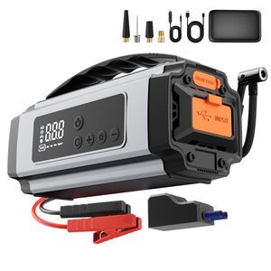 Chongteng Select Car Air Pump Electric Tire Inflator 12V Digital <b>Display</b> Jump Starter Emergency Power Supply - Product Image 3