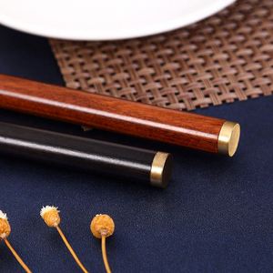 Bolígrafo de Regalo Creativo Retro Orb de Madera Maciza de Ébano y Caoba con Detalles Metálicos de Latón, Personalizable con Logotipo Impreso, Novedoso y Elegante - Product Image 4