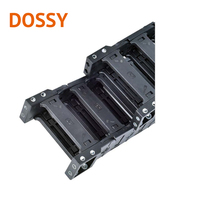 Cadena portacables de plástico tipo puente abierto de 20x100mm para guía de cables