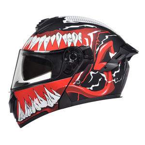 Casques de <span class=keywords><strong>moto</strong></span> <span class=keywords><strong>Venom</strong></span> certifiés DOT de haute qualité, nouveaux casques modulaires unisexes en ABS, casque AD à visière rabattable, double visière, protection de la tête - Product Image 6
