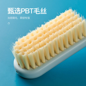 Shoe <b>Brush</b> Long Handle Soft Bristles Nylon Multi Functional <b>Cleaning</b> <b>For</b> Shoes Pink Blue Khaki - Product Image 3