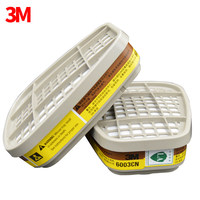 Filtre respiratoire à cartouche pour gaz acides 3M 6002 pour masques à gaz demi-visage et intégraux 6200, 6800, 7502