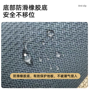HuiTu Bubble Hemp Entryway <b>Mat</b> 30x48 Inch Non <b>Slip</b> Washable Stain Resistant Door <b>Mat</b> Geometric Print Indoor Outdoor Use - Product Image 4