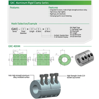 Accouplement rigide en acier inoxydable GXC haute précision, type à serrage sans jeu pour moteur servo CNC et usage en construction