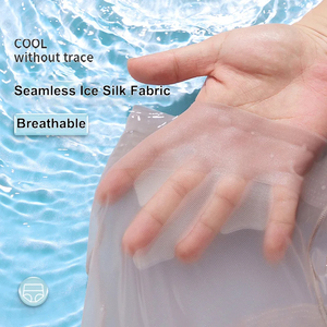 กางเกงกระชับสัดส่วนไร้รอยต่อสำหรับผู้หญิง เอวสูง ควบคุมหน้าท้อง ยกกระชับสะโพก กางเกงกระชับรูปร่างบางเฉียบ ผ้าไหมน้ำแข็ง - Product Image 5