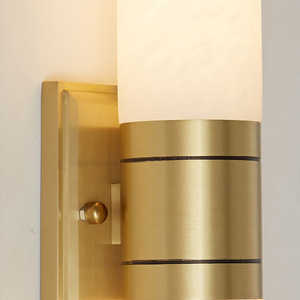 LZ-128 Marble <b>Wall</b> Lamp Led <b>Light</b> Source E27 Bulb Base <b>Switch</b> Control For Bedroom Living Room Corridor - Product Image 3