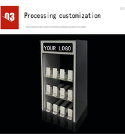 Support d'affichage pour cigarettes en acrylique LED, imprimé UV, publicité personnalisée, logo personnalisé, design moderne pour une visibilité en vitrine