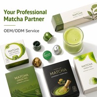 Capsules de Matcha Latte Velouté, Riches en Umami, Thé Vert en Dosettes, Texture Onctueuse, Dose Unique, Compatible Machine à Expresso, Vente en Gros
