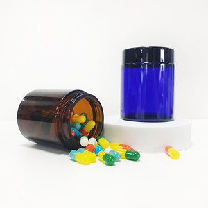 Pots en verre transparent dépoli à large ouverture pour cosmétiques et crèmes, avec couvercle, 5g, 10g, 15g, 20g, 30g, 50g, 100g, 2oz - Product Image 5