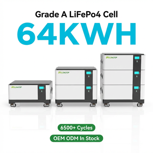 Batterie au phosphate de fer et de lithium LFP51300 en stock UE 16 kWh 32 kWh 48 kWh 64 kWh Système d'énergie solaire domestique Cellule LiFePo4 de qualité A - Product Image 1