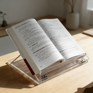 Support de livre de recettes en acrylique transparent, porte-recettes transparent pour la cuisine et le bureau - Product Image 3