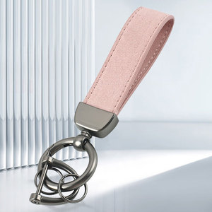 OEM <span class=keywords><strong>porte</strong></span>-clés en métal blanc en cuir transfert de chaleur impression daim <span class=keywords><strong>porte</strong></span>-clés anneau marque personnalisée pour voiture moto vélo - Product Image 2