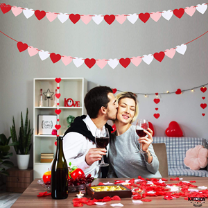 Décorations en feutre personnalisées de style européen moderne vintage à prix réduit, très demandées pour la Saint-Valentin et les mariages - Product Image 6