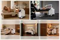 ZCH Robot de Moxibustion Thérapeutique, Appareil de Massage Électronique Chauffant pour Brûler les Graisses, Masseur Dorsal Intelligent à Écran Tactile pour Toute la Silhouette
