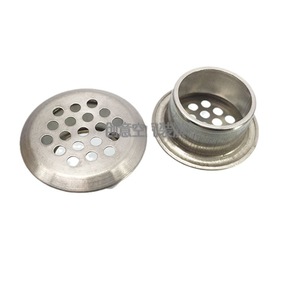 Couvercle d'aération en acier inoxydable, ouverture de 53 mm, fixation par vis, utilisation en intérieur - Product Image 2