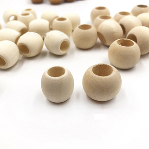 חרוזי עץ טבעיים עגולים בקוטר פנימי 10 מ\"מ וקוטר חיצוני 20 מ\"מ של Acasaarto, מותאמים אישית, עם חור גדול, לאספקת עבודות יצירה, תכשיטים ועשה זאת בעצמך. - Product Image 5