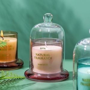 Vela Aromática de Cera de Soya Hecha a Mano con Cristales de Lujo de 5 oz con Tapa - Perfumada para Regalos de Navidad y Graduación - Product Image 3