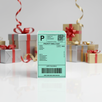 Etiquetas de Envío Impermeables Personalizadas 4x6, Etiquetas de Código de Barras para Impresora Térmica, Etiquetas Autoadhesivas para Logística