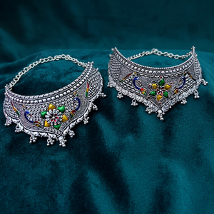 925 Sterling <b>Silver</b> Wedding & Engagement Necklace Set for Brides and Party/Festive Wear Women's Wedding Jewelry Gift Set - Product Image 1