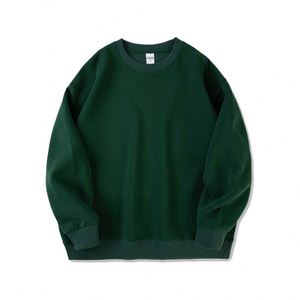 Sweat à capuche surdimensionné personnalisé avec impression intégrale et couleur unie 350 GSM pour hommes, avec design épaules tombantes - Product Image 4